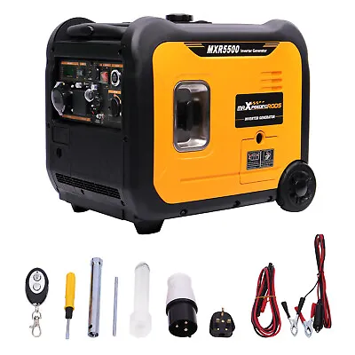 Petrol Generator Inverter Silent 5KW 5500W Electric Start For Home RV SUV • £875.39