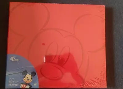 New Disney Mickey Mouse Embossed Scrapbook Album Red Sealed 8x8 Pages • $25.99