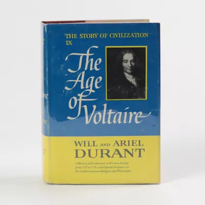 The Age Of Voltaire By Will & Ariel Durant 1965 4th Print HCDJ • $10