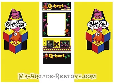 Qbert Side Art Arcade Cabinet Kit Artwork Graphics Decals Print • $319