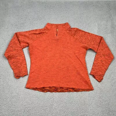 Mountain Hardwear Sweater Women Medium Wool Blend V Neck Ribbed Sleeve Pullover • $24.99