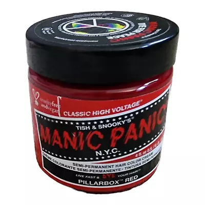 Tish & Snooky's Manic Panic Semi Permanent Hair Color Cream - Pillarbox Red 4oz • $11.95