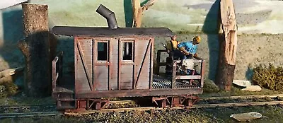 On30 Scale 3D PLA 15 Ft Work Caboose  W Laser Cut Railings YOUR Wheels/couplers • $17.50