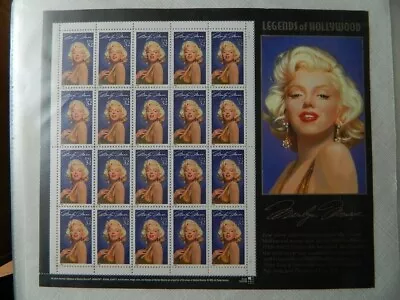 U. S. Sc # 2967 Sheet Of 20 Marilyn Monroe  Mnh  Free Shipping With Mount • $8.34