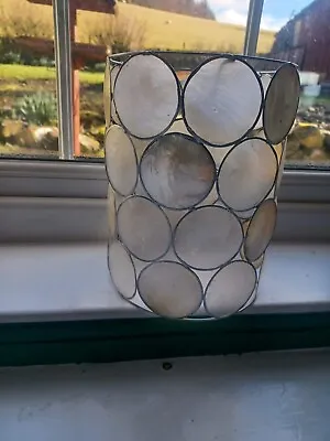 Capiz Shell Lampshade Ceiling Light Pendant Cylinder Shade • £3.95