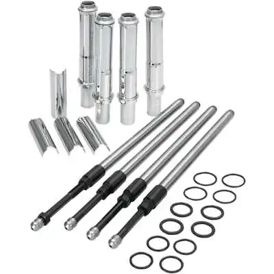 S&S Cycle Quickie Adjustable Pushrods W/ Chrome Covers Harley Twin Cam • $279.98