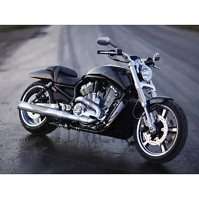 $69.05 • Buy Chrome Muscle Rearview Side Mirrors LED Turn Signals For Harley VROD V-Rod VRSCF