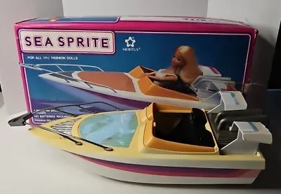 1985 Sea Sprite Boat Meritus Doll Fashion Doll 11 1/2 Barbie Size Doll Boat VTG • $62.95