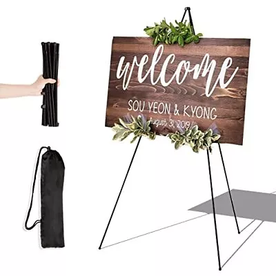 63 Inch Folding Floor Easel Stand For Artist Poster Display Wedding • $24.15