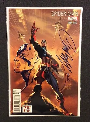 J SCOTT CAMPBELL REMARK Spider-Man #2 Captain America Marvel Comics Original Art • $999.99