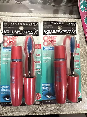 Maybelline Volum’ Express Waterproof Mascara One By One 266 Very Black (2 Pack) • $29