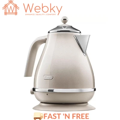 $139.99 • Buy De'Longhi Icona Metallics Kettle Beige KBOT2001BG
