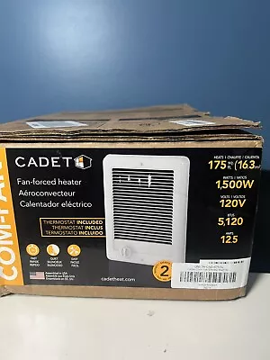 Wall Electric Heater X 12 In. 1500-Watt 120-Volt Fan- • $64.99
