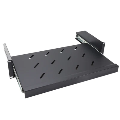 £34.10 • Buy Sliding Shelf Tray 2U Rack Mount For Keyboards For 19 Inch Data Cabinet 270mm