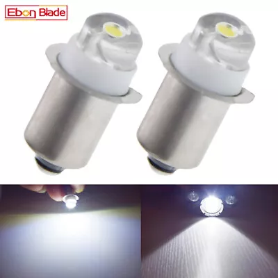 2X P13.5S LED White Bayonet Bulb Flashlight Torch Lamp 3V 4.5V 4.8V 6V 7.2V 12V • £5.99