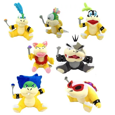 7X Super Mario Koopalings Larry Iggy Lemmy Ludwig Wendy Morton Koopa Plush Toy • $65.99