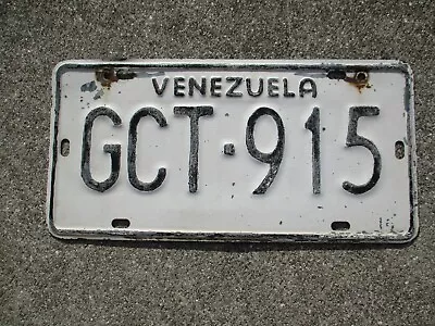 Venezuela License Plate #  GCT - 915 • $36