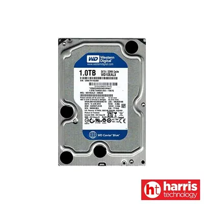 (USED) Western Digital 3.5  1TB SATA Hard Drive (WD10EALX-408EA0) • $35