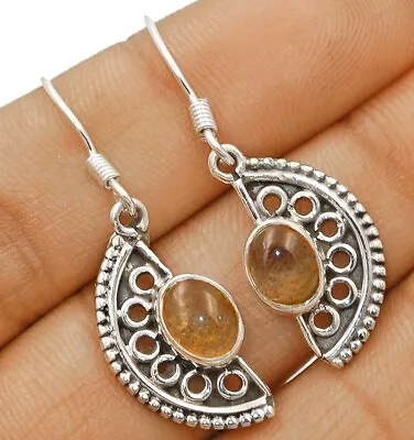 Natural Labradorite -Madagascar 925 Starling Silver Earrings CT34-7 • $10.99