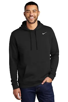Nike Men's Club Fleece Pullover Hoodie Size XL  Black CJ1611-010 NWT XL • $44.99
