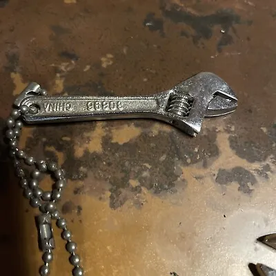 Exc. Vintage Craftsman Tools 30896 Miniature Mini Adjustable Keychain Wrench Fob • $30