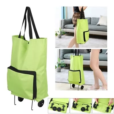 £6.99 • Buy Lightweight Foldable Shopping Trolley Wheels Folding Bag Trav Luggage