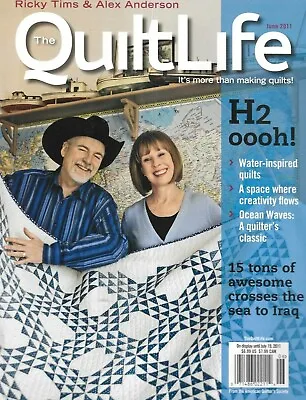$14.95 • Buy Quilt Life Magazine Water Inspired Projects Creative Space Ocean Waves 2011