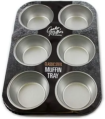 6 Deep Cup Non Stick Muffin Fairy Cake Baking Tray Tin Yorkshire Pudding Pies ( • £9.05