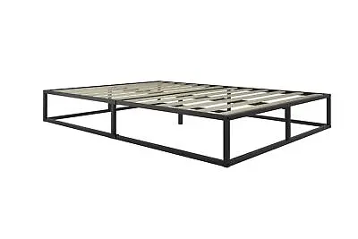 Black Small Double Bed Frame 4FT 120cm Bedstead Birlea Soho Metal Platform • £79.99