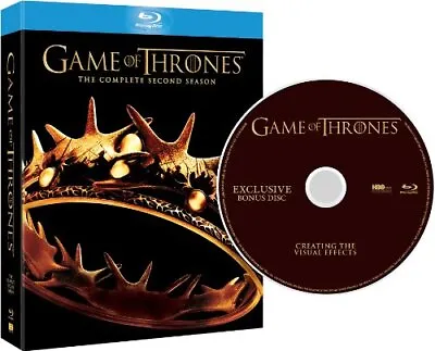 Game Of Thrones - Season 2 (inc. Bonus Disc: Creating The Visuals... - DVD  FMVG • £4.45