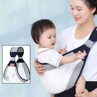 Lightweight Baby Carrier Front Sling Wrap Breathable Newborn Ergonomic Backpack • £10.48