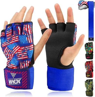 WYOX Quick Gel Hand Wraps For Boxing Gloves MMA Kickboxing - EZ-Off & On -Padded • $17.99