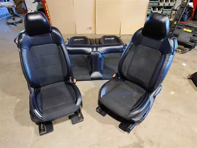 2015-2020 Ford Mustang Shelby Gt350 Black Leather Suede Power Front Rear Seats • $1950