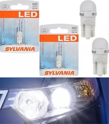 Sylvania LED Light 2825 T10 White 6000K Two Bulbs Front Side Marker Replace Fit • $16.50