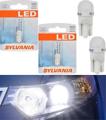 Sylvania LED Light 2825 T10 White 6000K Two Bulbs Front Side Marker Stock Lamp • $16.50