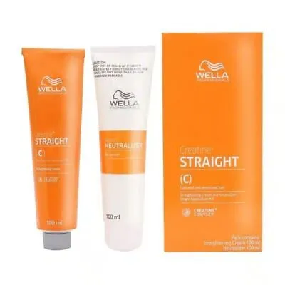 WELLA STRAIGHT (C) Permanent Straight System Hair Straightening Cream 100+100ml • $38.80