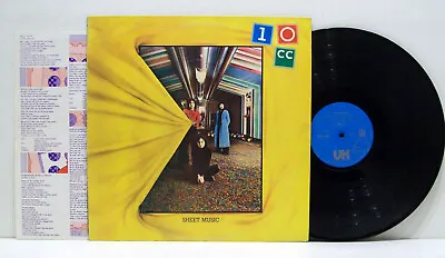 10cc - Sheet Music LP Godley & Creme DILLA BREAKS! Art Rock UK PRESS W/INSERT • £6.95