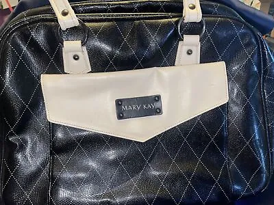 MARY KAY Tote Bag 2 Piece Starter Kit Black & Cream Travel Case Organizer • $22