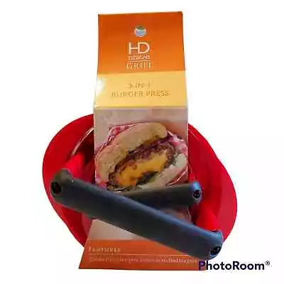  HD Designs Grill 3 In 1 Burger Press Sliders Stuffed Classic Burger New Cooking • $11.89