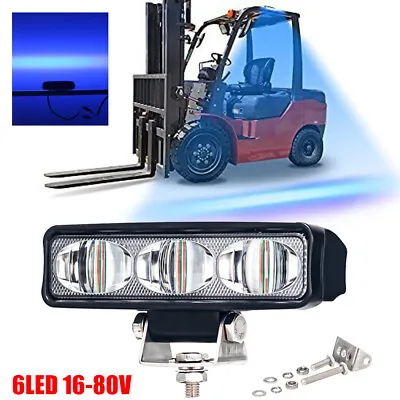 30W 6-LED Forklift Truck Blue Line Safety Working Light Warning Lamp Waterproof • $29.43