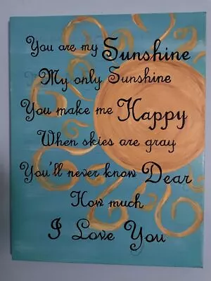 You Are My Sunshine Sign Hand Painted • £20.78