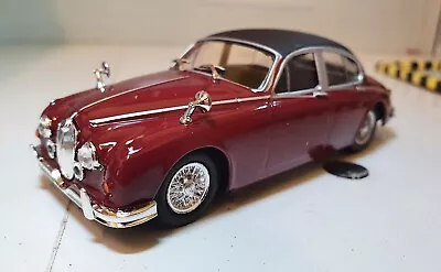 1:43 Jaguar Mark II 2 Inspector Morse Red/Maroon O Scale Diecast Scale Model Car • £26.95