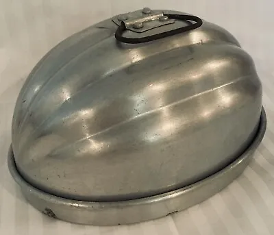 WEAR-EVER VINTAGE ALUMINUM  JELLO PUDDING ASPICE MOLD DOME W/ LID METAL NO DENTS • $9.50