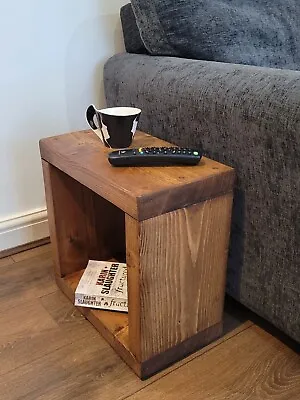 Solid Rustic Mini Side Coffee Table Cube 14.5/19.5/22 Cm Various Colours / Sizes • £48