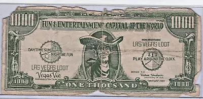 Vintage - Casino Money - Fremont Hotel & Casino - Las Vegas Loot - 1954 • $5
