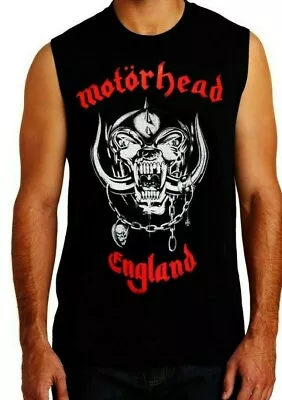 MOTORHEAD ENGLAND PUNK ROCK Band Black Muscle Shirt • $11.99