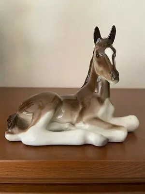 Beautiful VTG Hand Painted Porcelain Lomonosov Horse Made In Russia EUC • $49