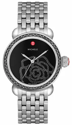 Michele CSX Jardin Black Diamond Dial MWW03T000027 Ladies 36mm Limited Watch • $998