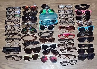 LOT OF 50 Sunglasses Reading Eyeglasses Optics Frames Parts Or Repair • $17.95