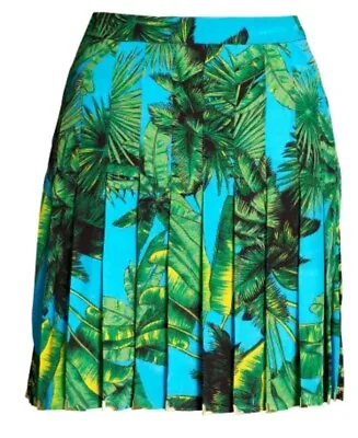 Versace For HM Skirt UK 10 Green Pleated • $46.74